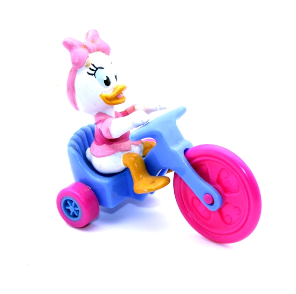 Disney Ducktales (Happy Meal Beilage) Kunststoff Figur: Nicky Duck auf Dreirad